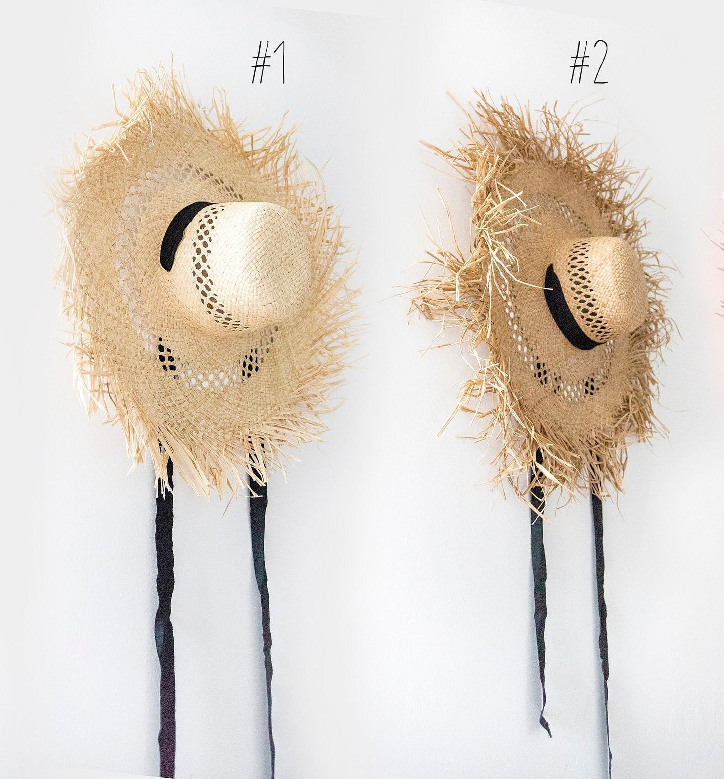 Fringe hat in natural