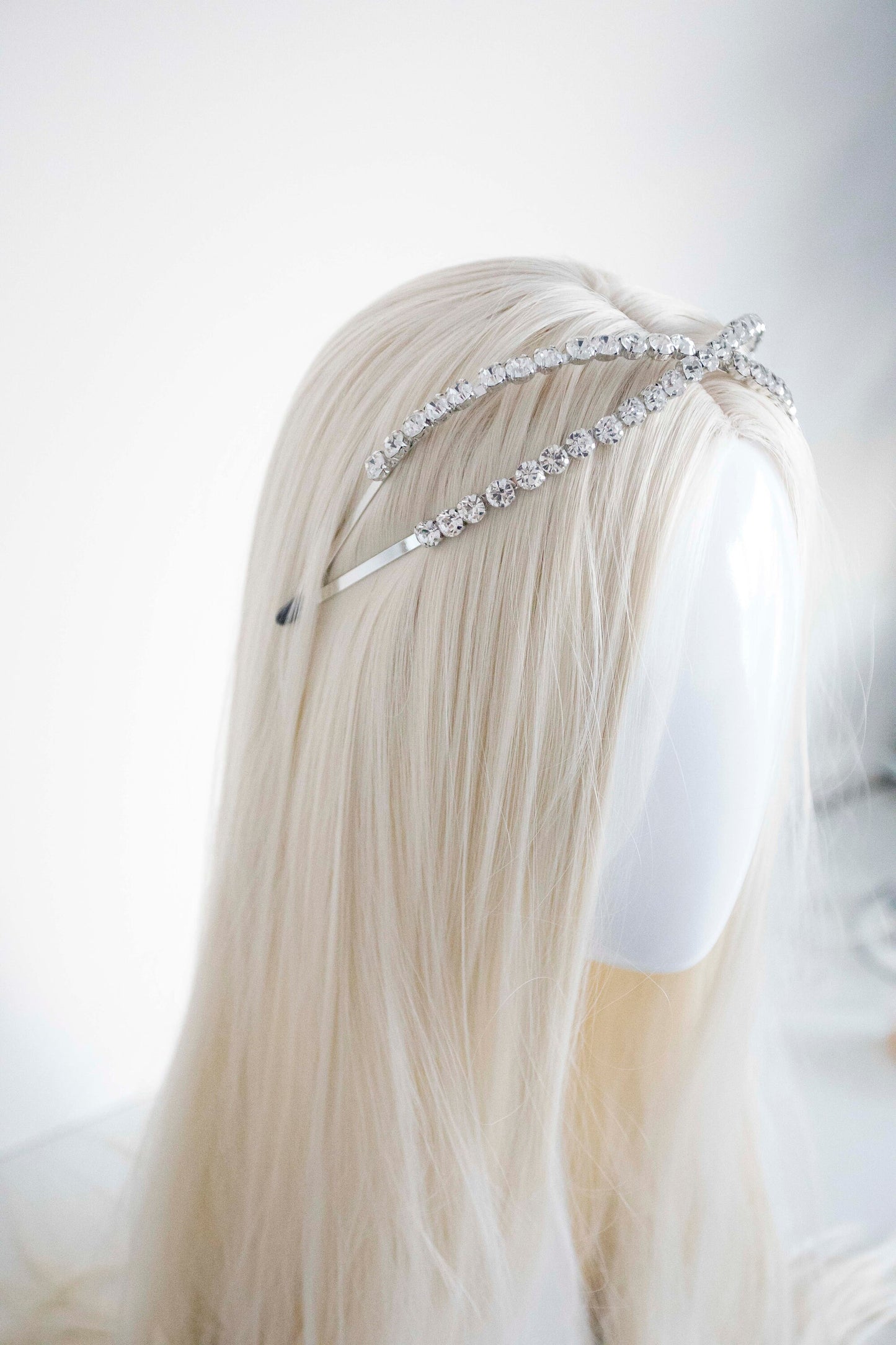 Crystal Cross Hair headband