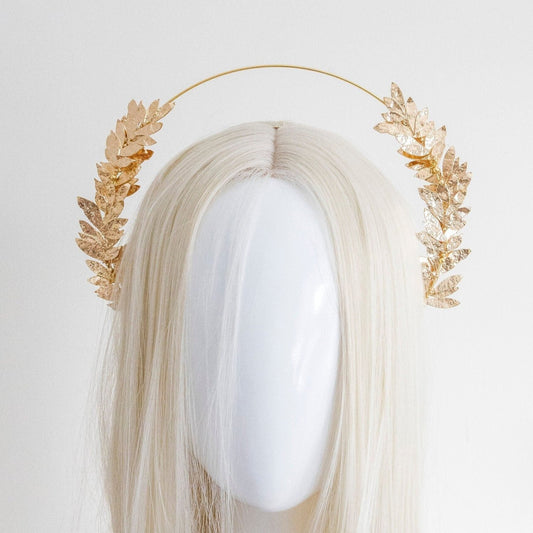 Small Gold Leaf Headpiece