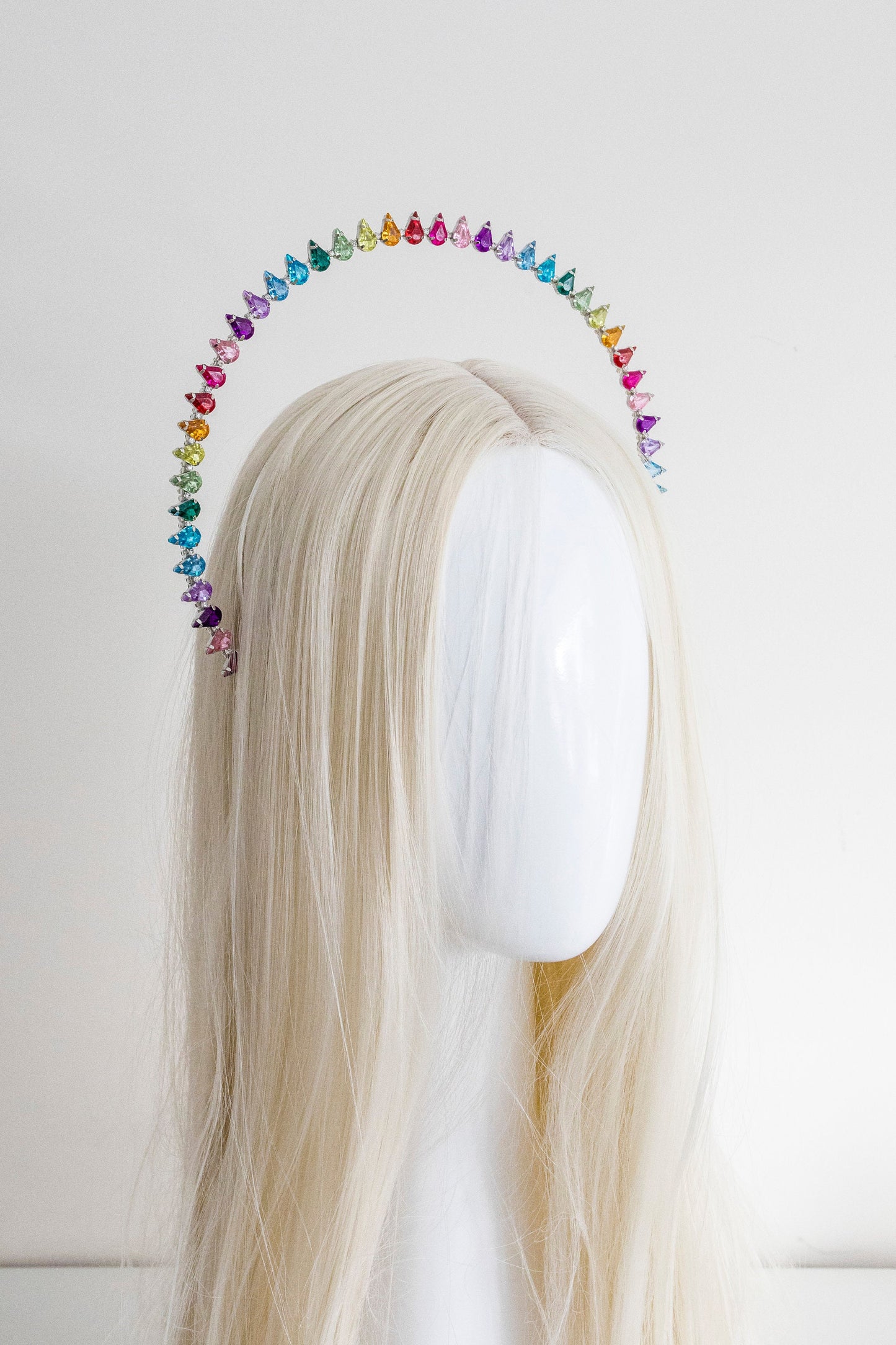 Small Rainbow Halo Crown