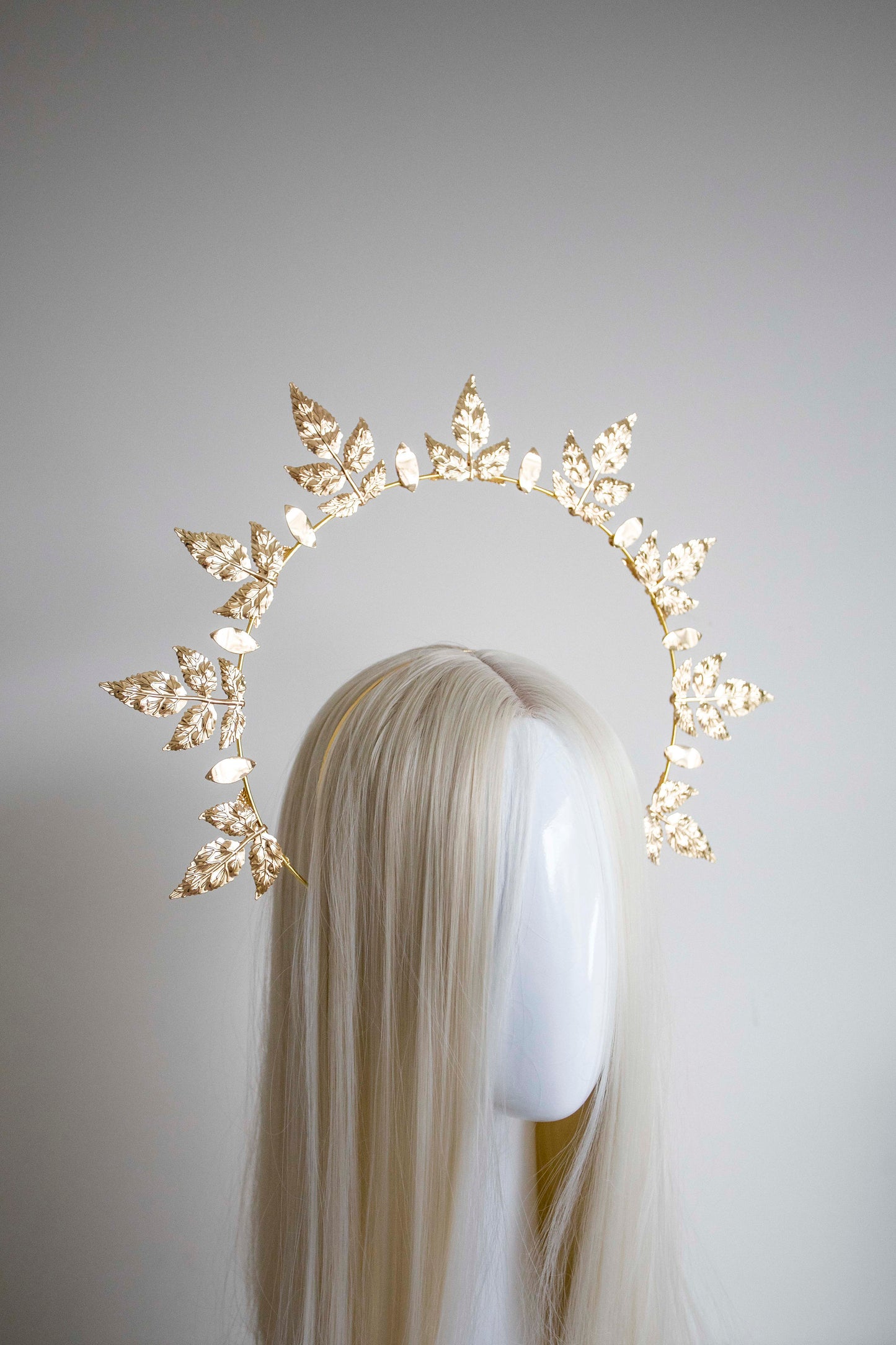 Gold Metal Leaf Sun Headpiece