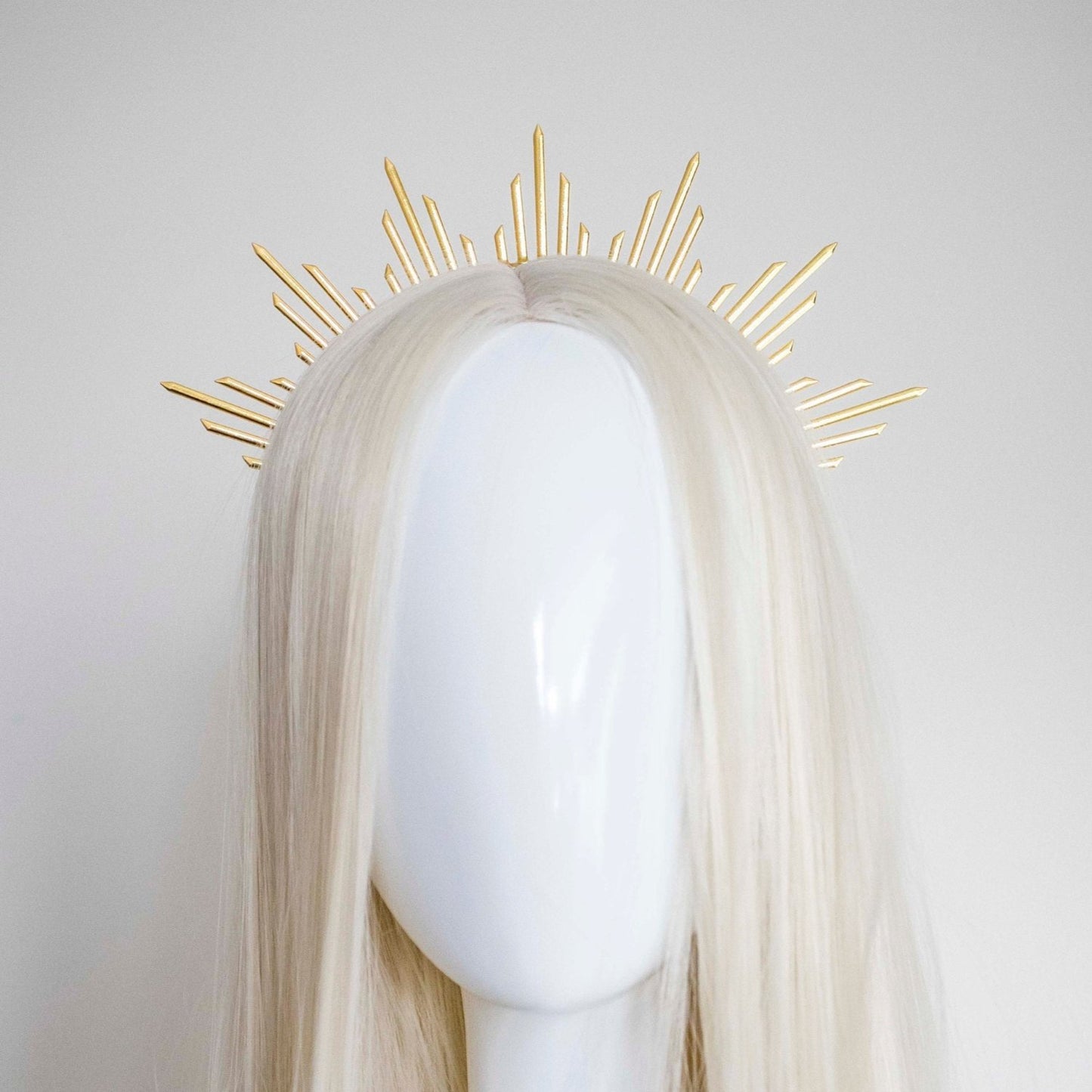 Gold Metal Sun Crown