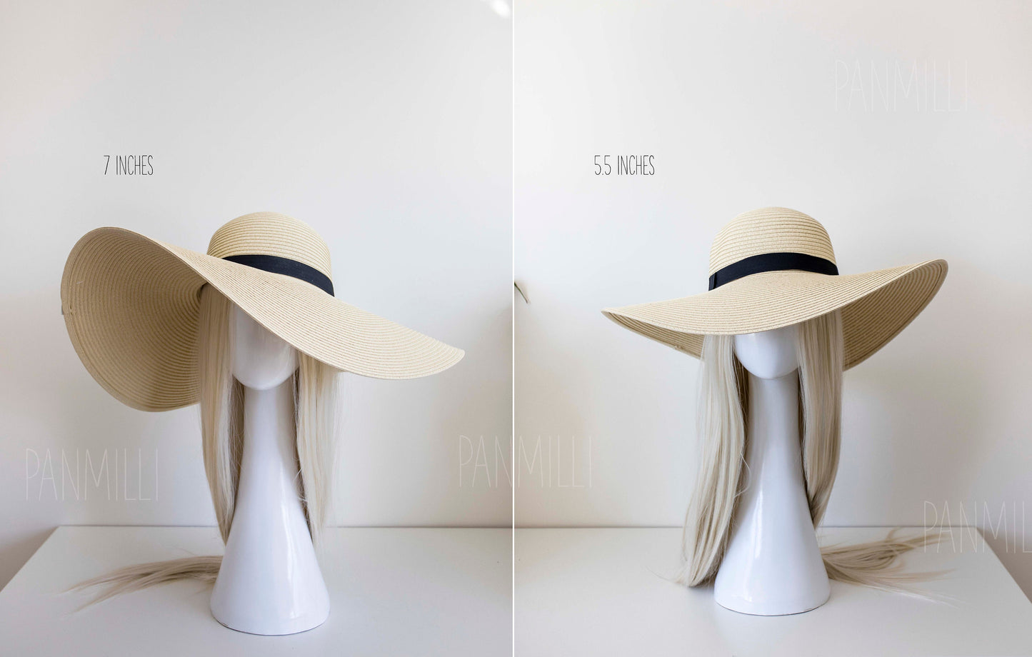 Beige Floppy Hat