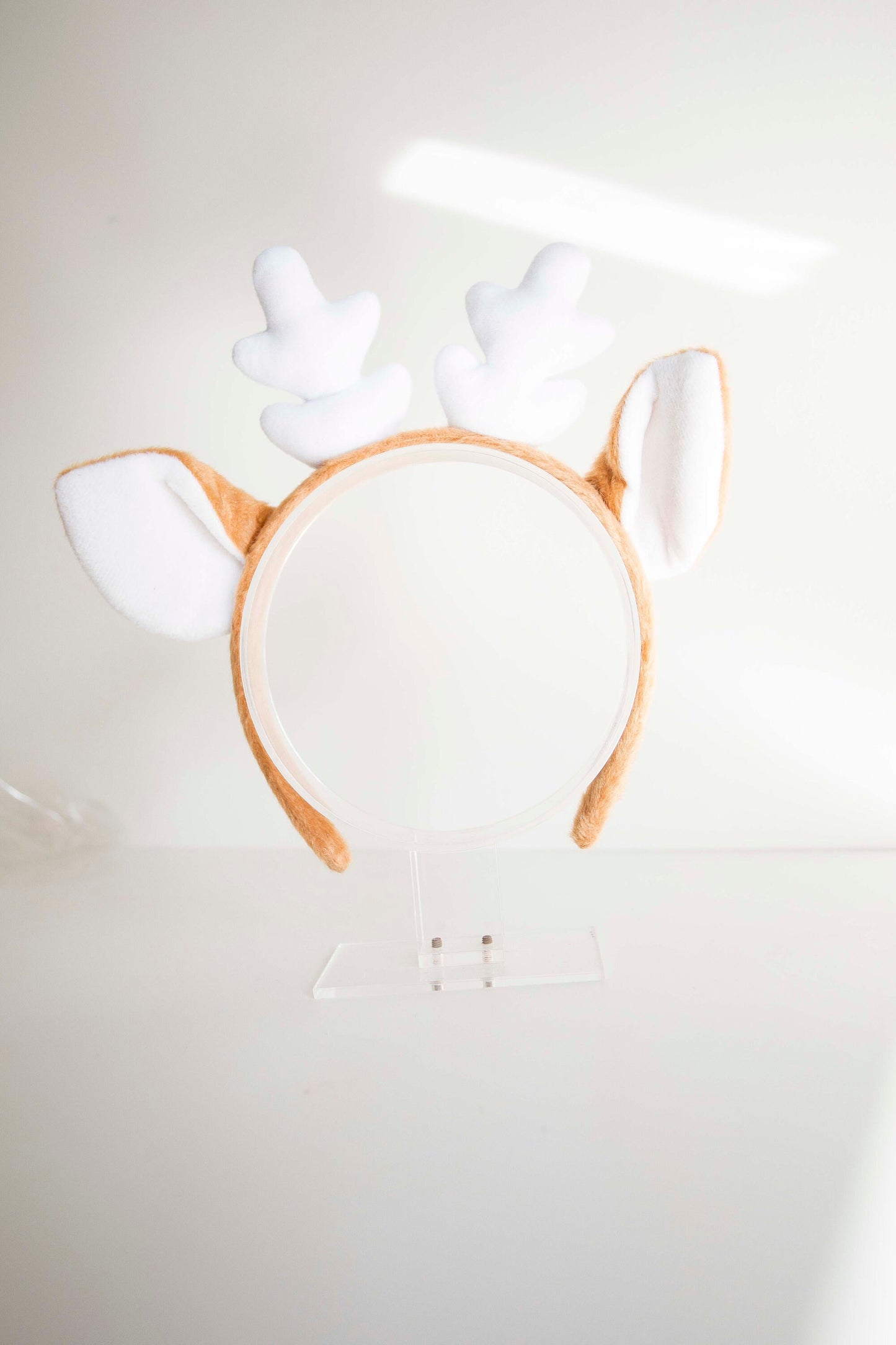 Beige Christmas Reindeer headband