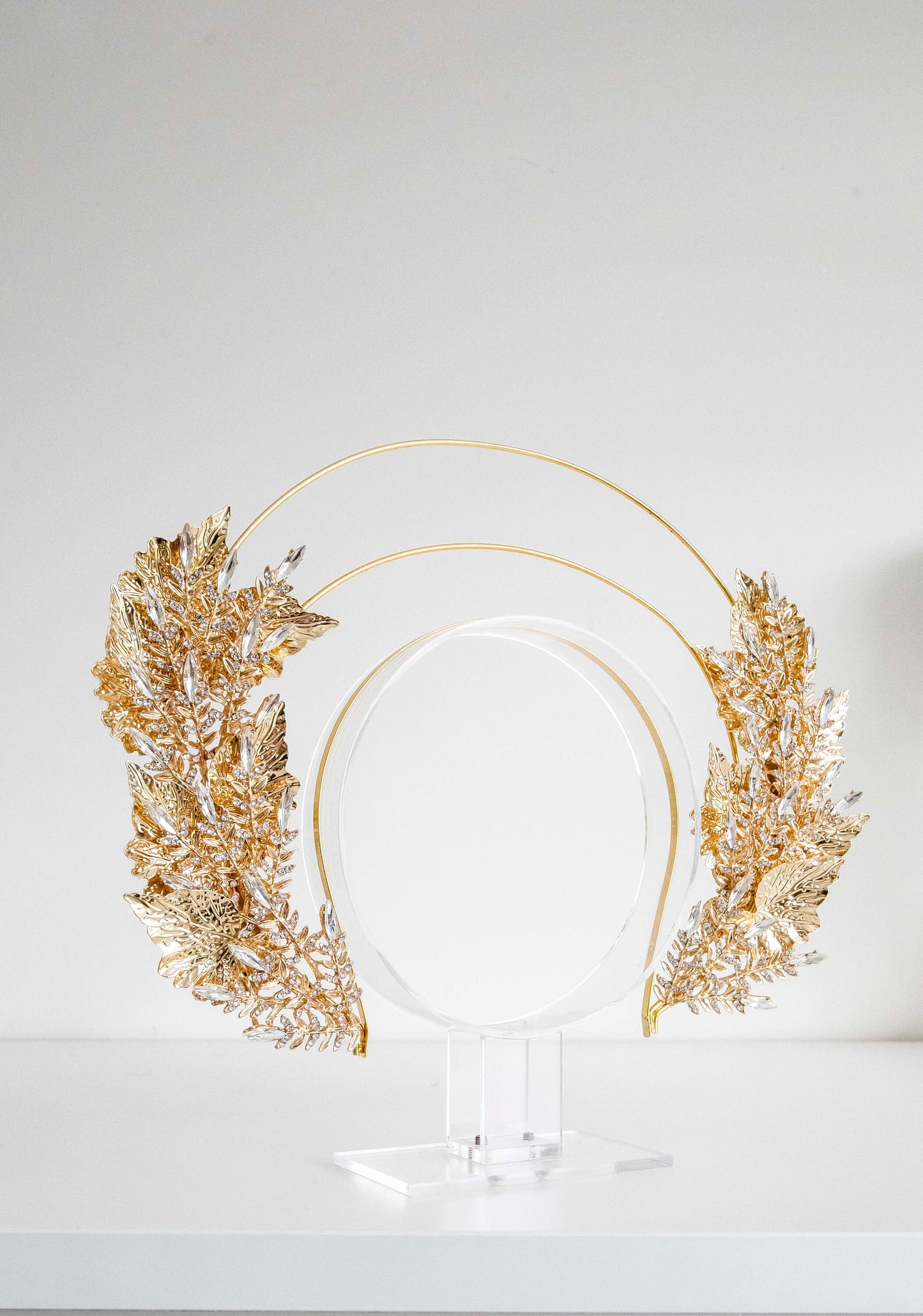 Large Gold Leaf Headpiece