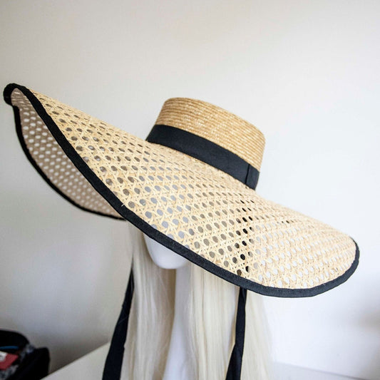 Cane Rattan Wide Hat