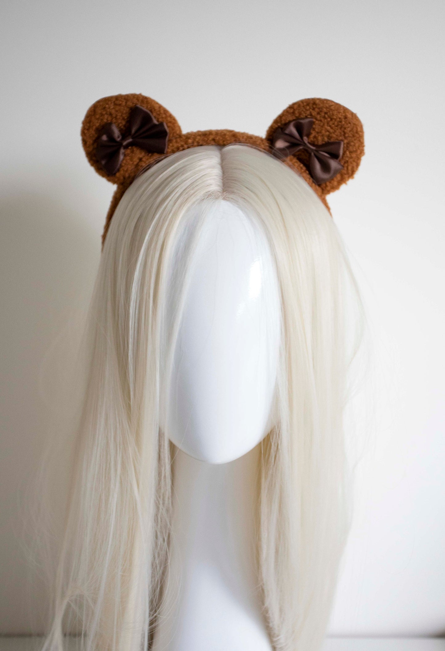 Soft Bow Baby bear ears headband