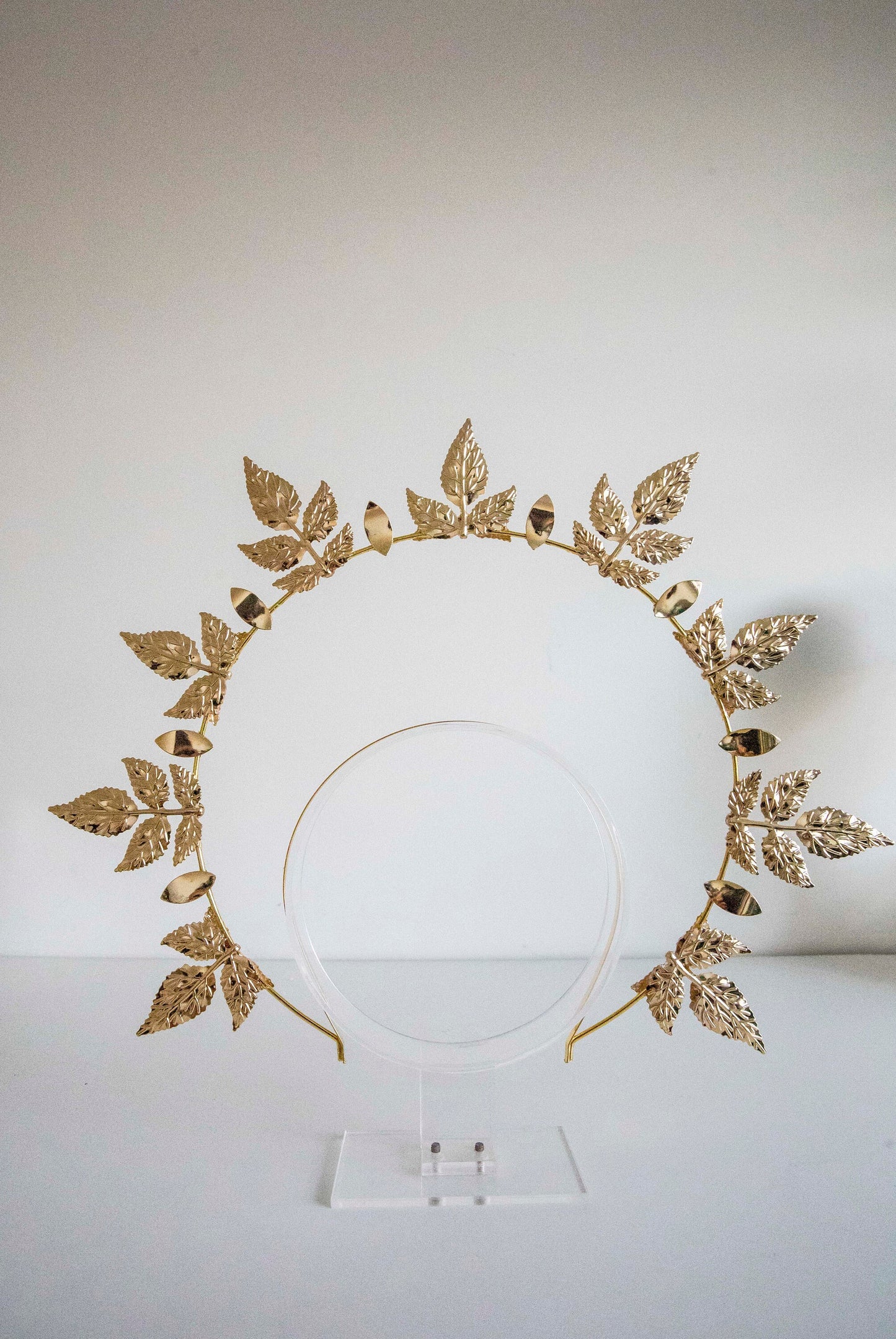 Gold Metal Leaf Sun Headpiece