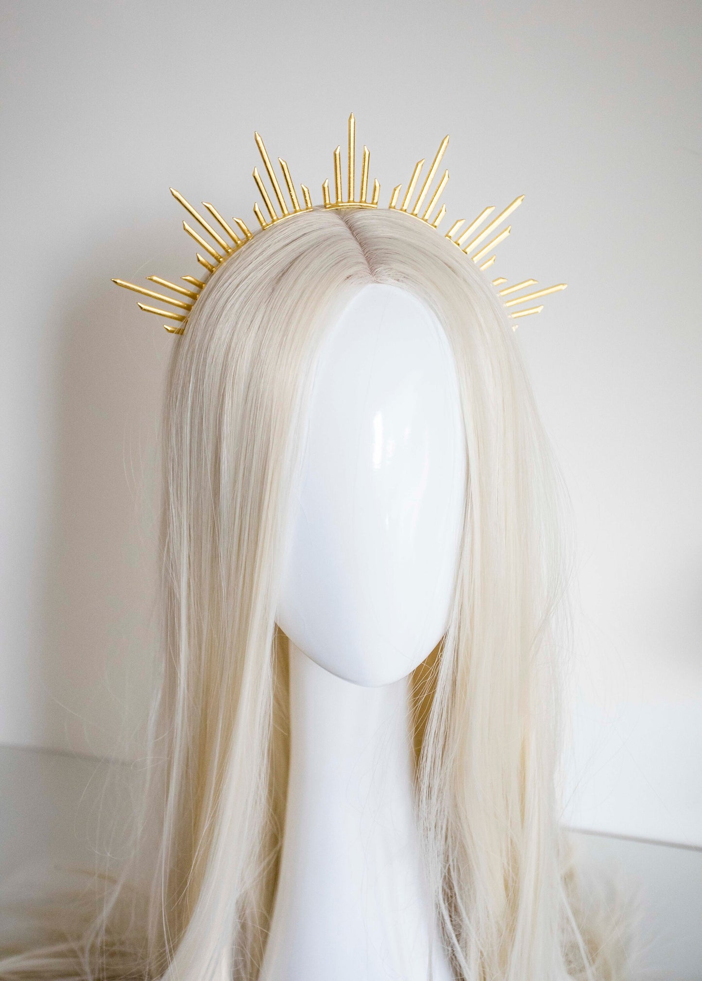 Gold Metal Sun Crown