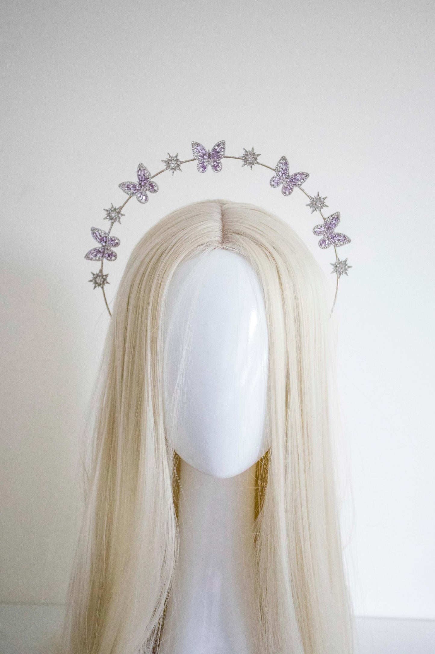 Violet Butterfly Stars Headband